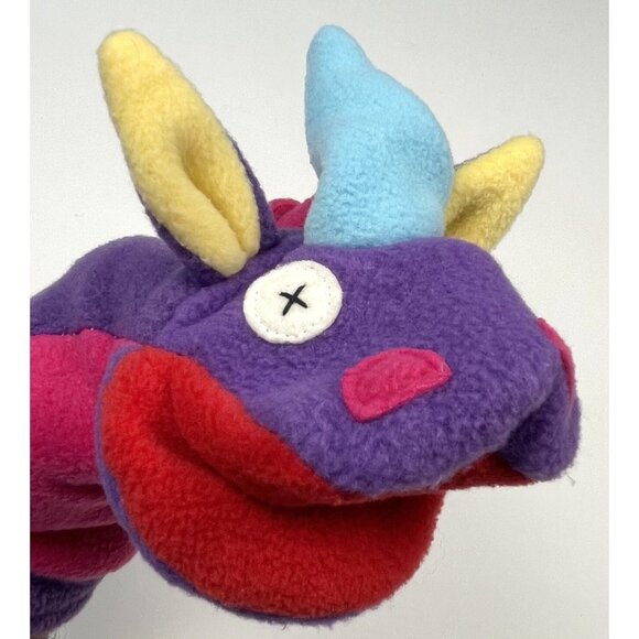 CATE AND LEVI Purple Fleece Unicorn Softy 12" HAND PUPPET Made in Canada EUC - Picture 2 of 4